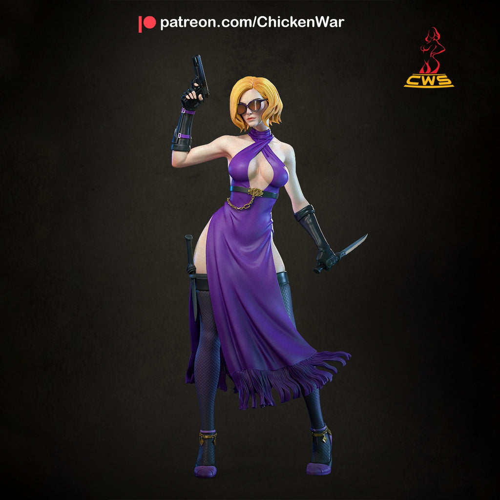 Nina Williams (Tekken) resin figure by CW Studio — studio render 4