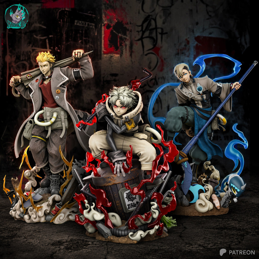 Rudo (Gachiakuta) resin figure by Kaidan 3D — studio render 6