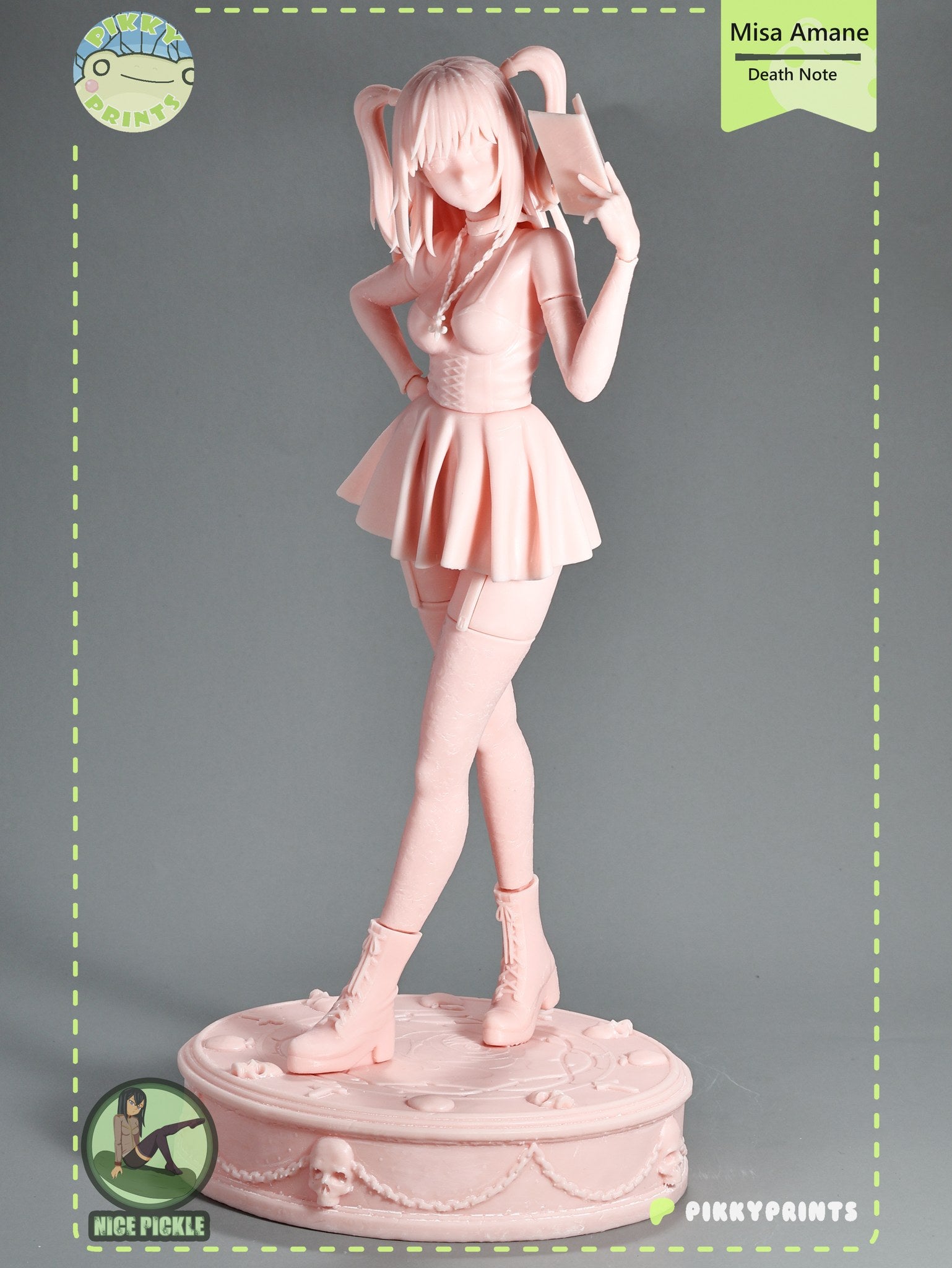 Misa Amane (Death Note) resin figure by PikkyPrints — studio render 10
