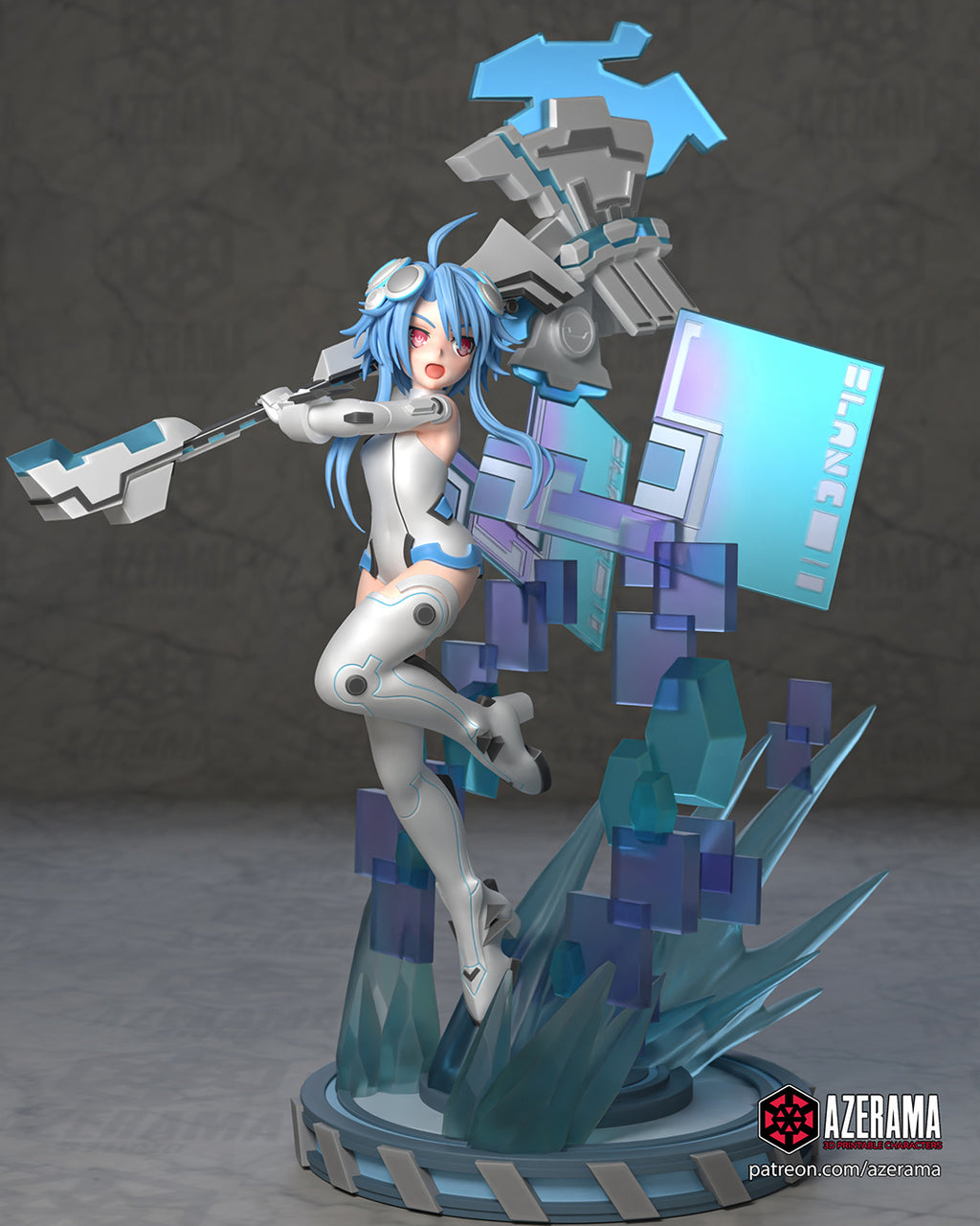 White Heart (Hyperdimension Neptunia) resin figure by Azerama — studio render 1