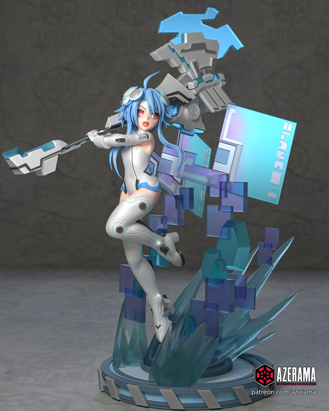 White Heart (Hyperdimension Neptunia) resin figure by Azerama — studio render 1