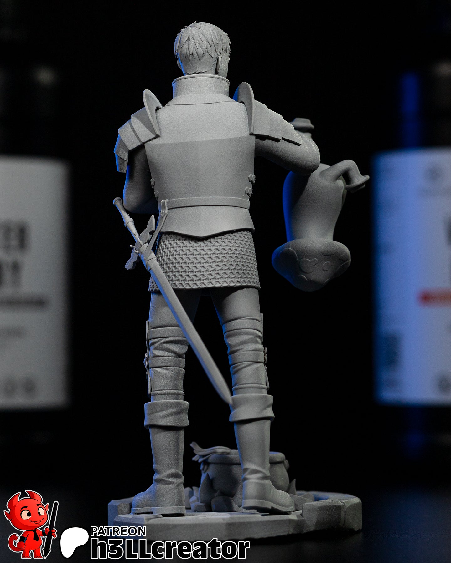 Laios Touden (Delicious in Dungeon) resin figure by h3LLcreator — studio render 7