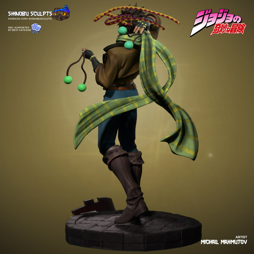 Joseph Joestar (Jojo's Bizarre Adventure) resin figure by Shinobu Sculpts — studio render 3