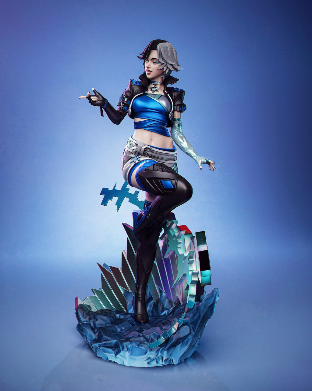 Luna Snow Marvel resin figure by CA 3D Studios — studio preview 2