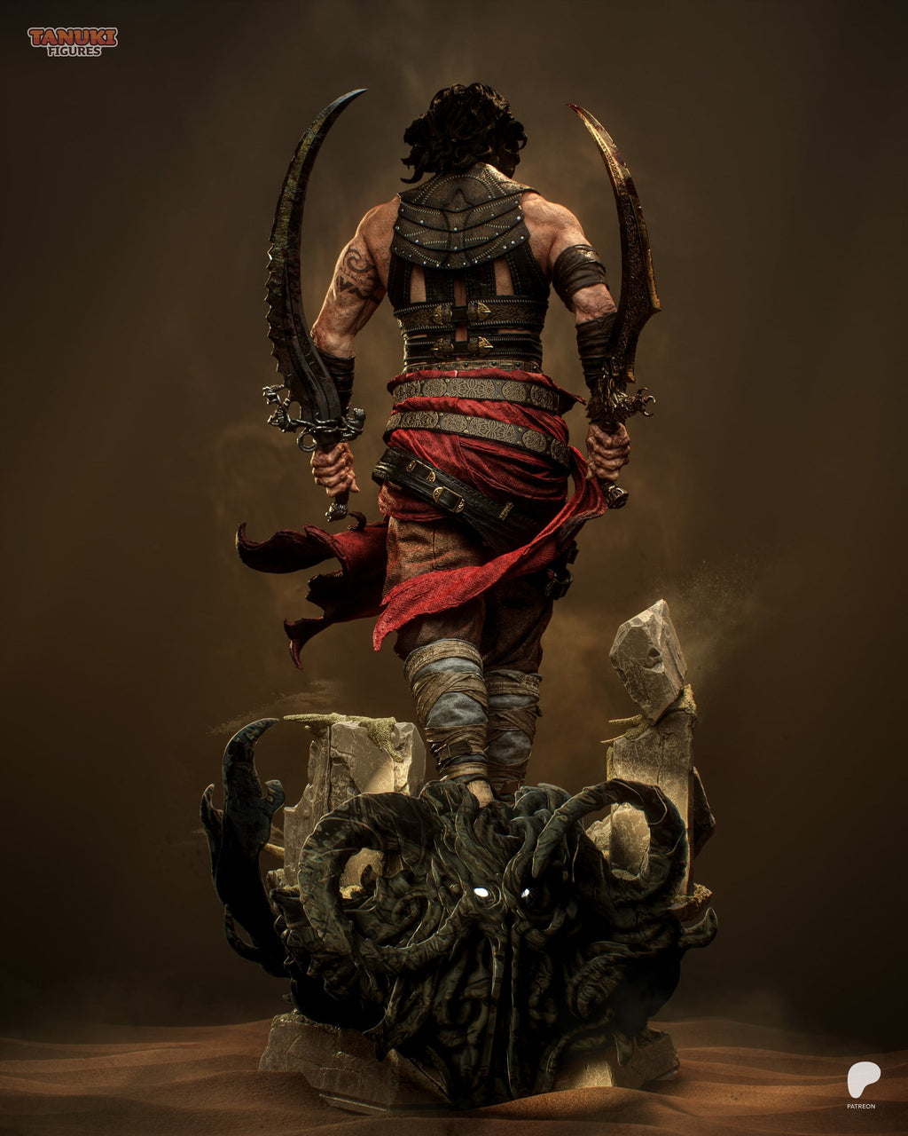 The Prince (Prince of Persia) resin figure by Tanuki Figures — studio render 3