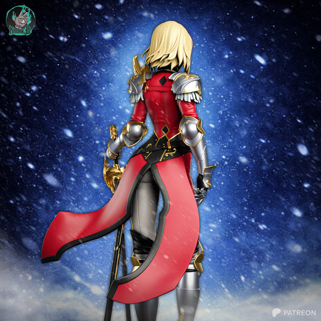 Cha Hae-In (Solo Leveling) resin figure by Kaidan 3D — studio render 4
