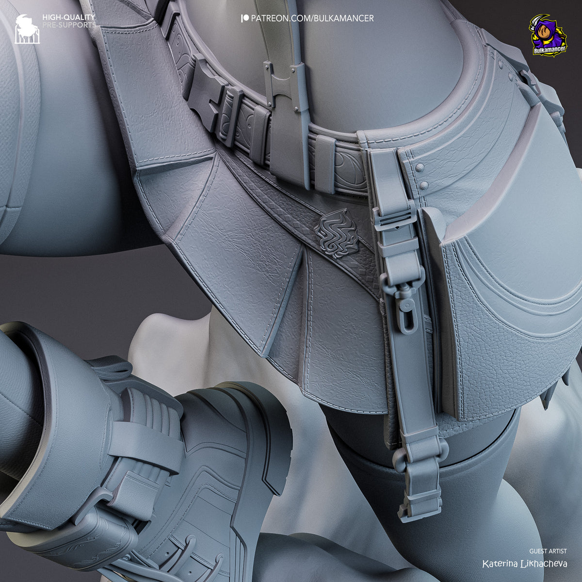 Tifa Lockhart (Final Fantasy) resin figure by Bulkamancer — studio render 13