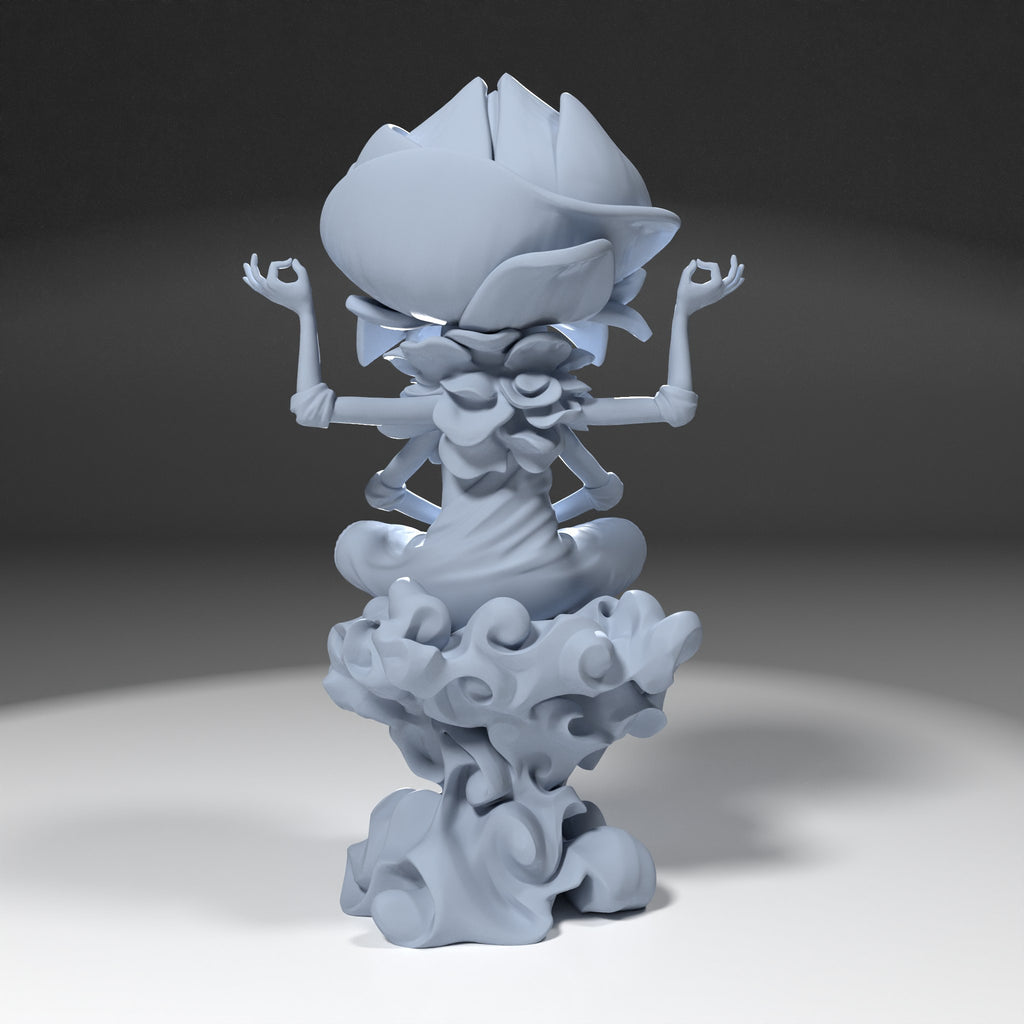 Cabbage Yogi (_Original Characters) resin figure by h3LLcreator — studio render 6