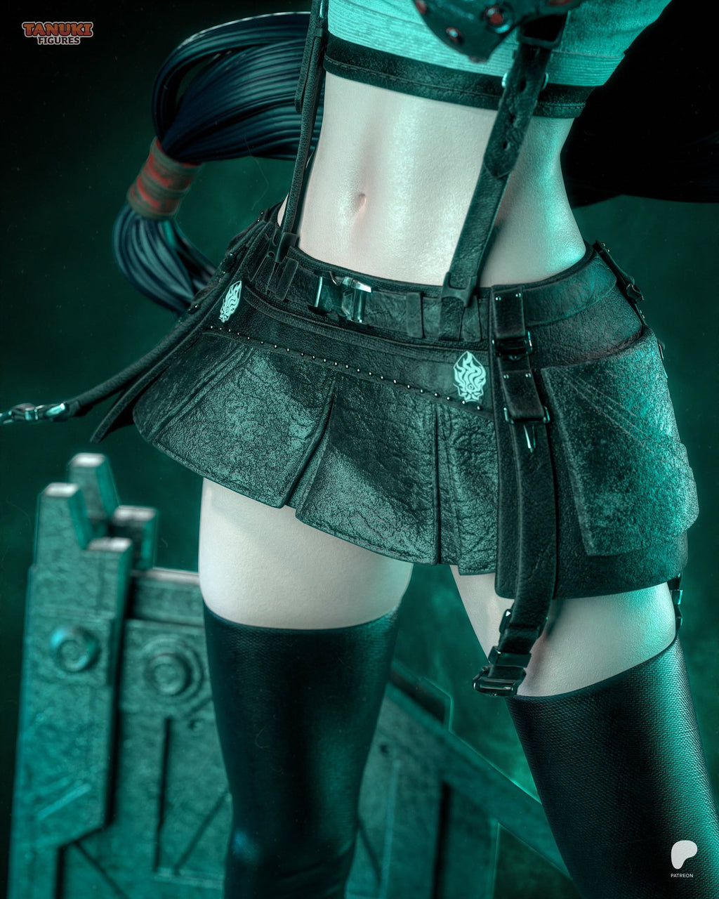 Tifa Lockhart (Final Fantasy) resin figure by Tanuki Figures — studio render 6