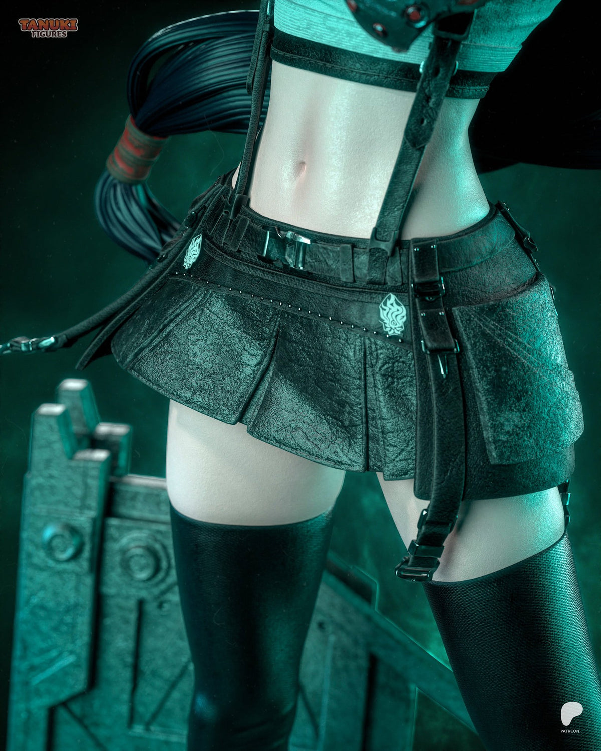 Tifa Lockhart (Final Fantasy) resin figure by Tanuki Figures — studio render 6