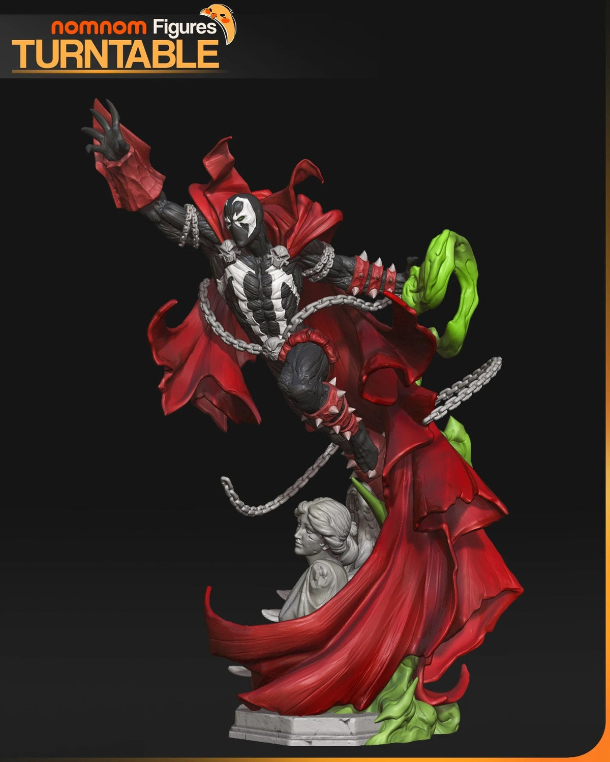 Spawn resin figure by NomNom Figures — studio preview 5