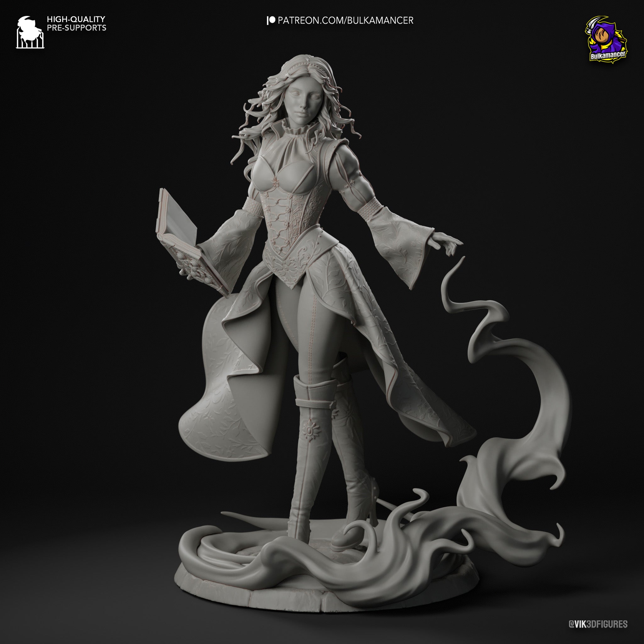 Triss Merigold (The Witcher) resin figure by Bulkamancer — studio render 10