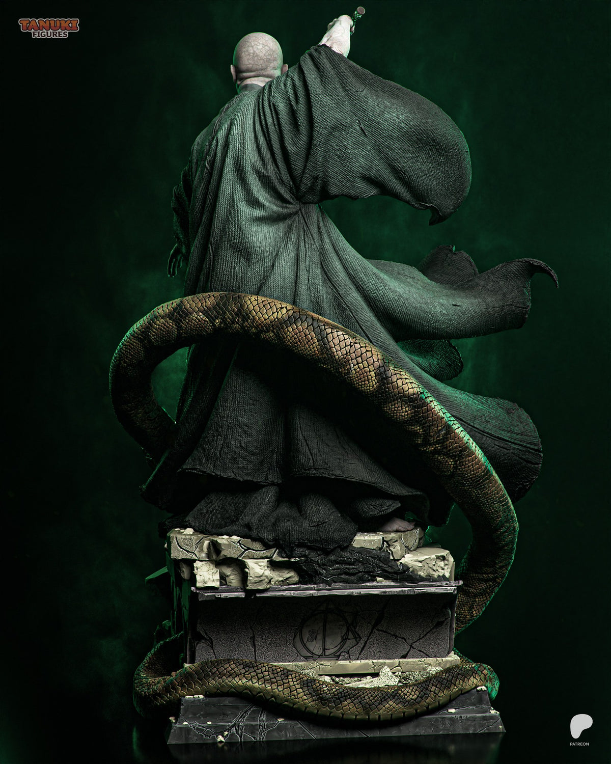 Voldemort (Harry Potter) resin figure by Tanuki Figures — studio render 3