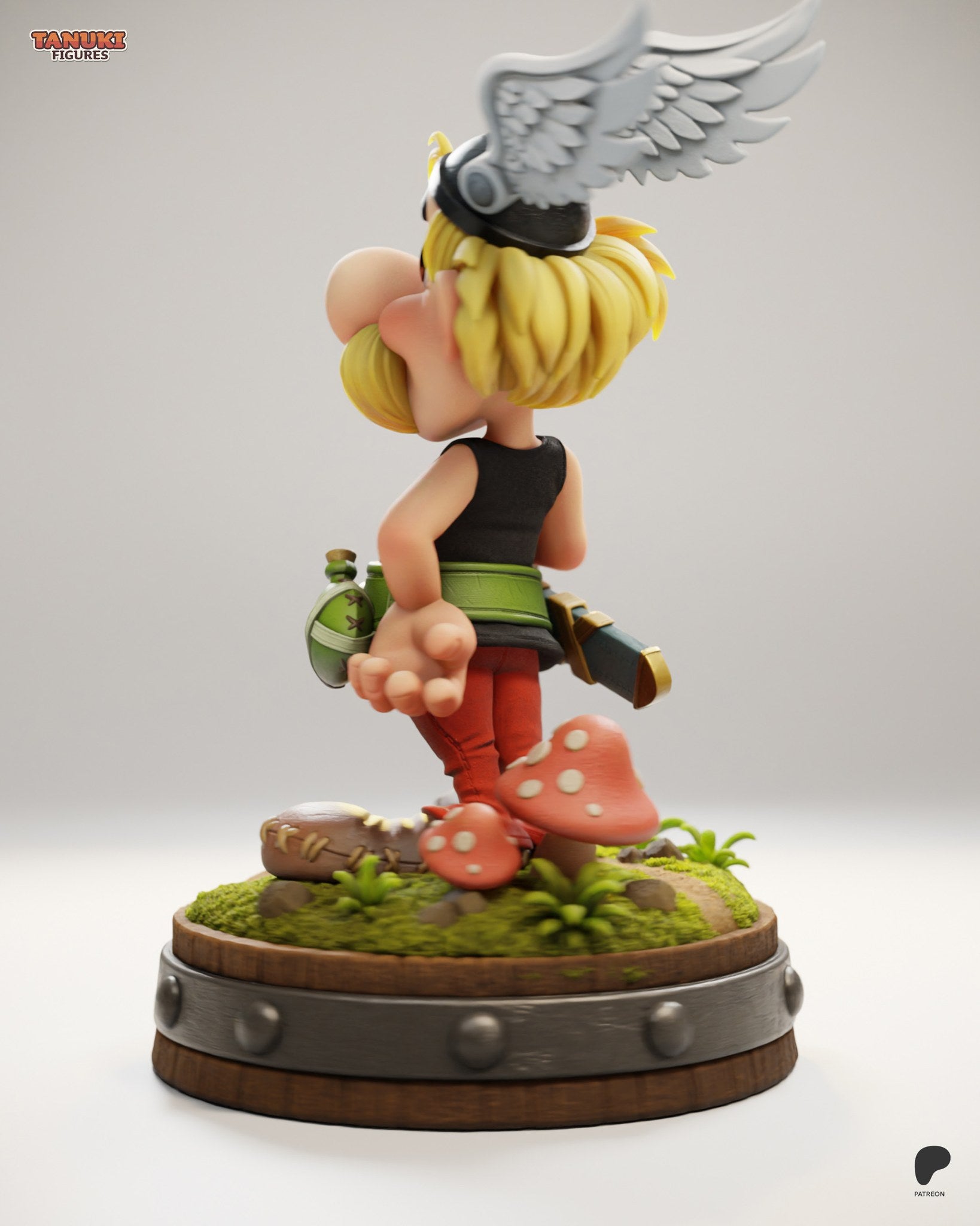 Asterix (Asterix) resin figure by Tanuki Figures — studio render 3