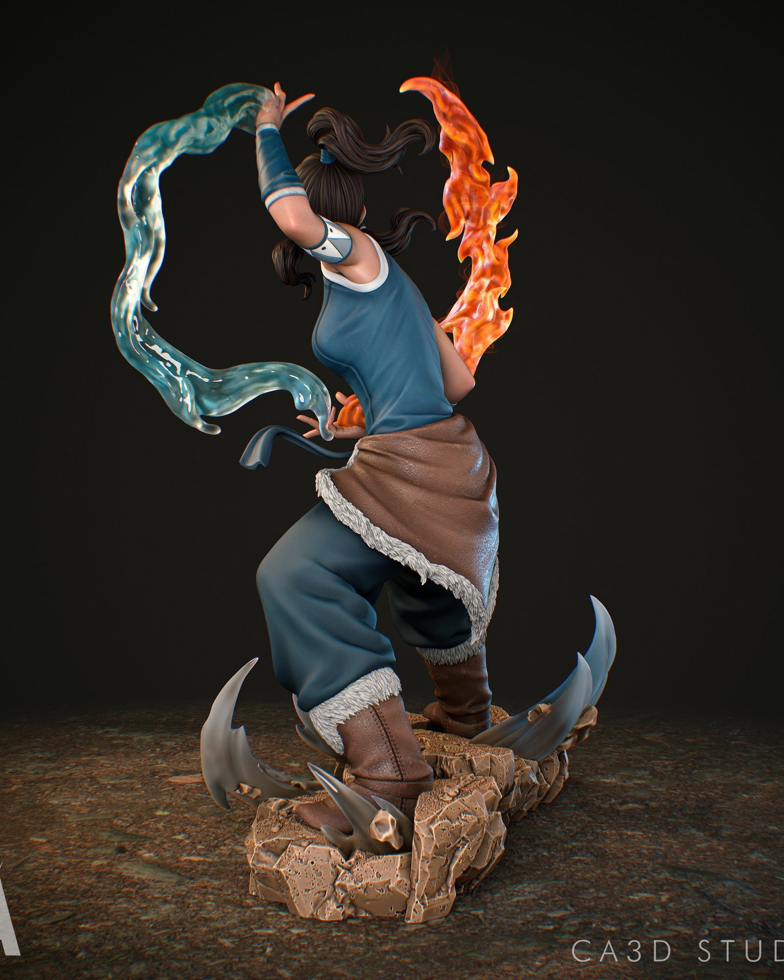 Korra Avatar The Last Airbender resin figure by CA 3D Studios — studio preview 2
