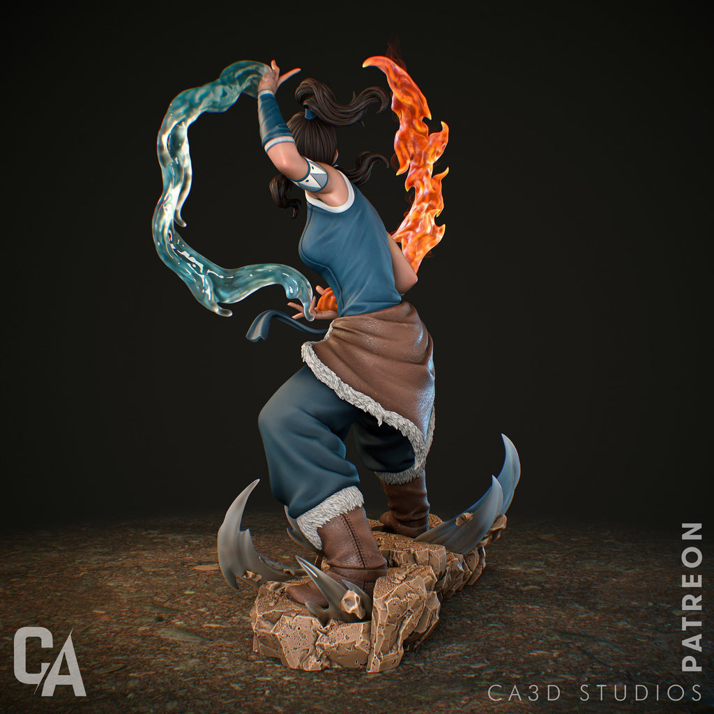 Korra Avatar The Last Airbender resin figure by CA 3D Studios — studio preview 2