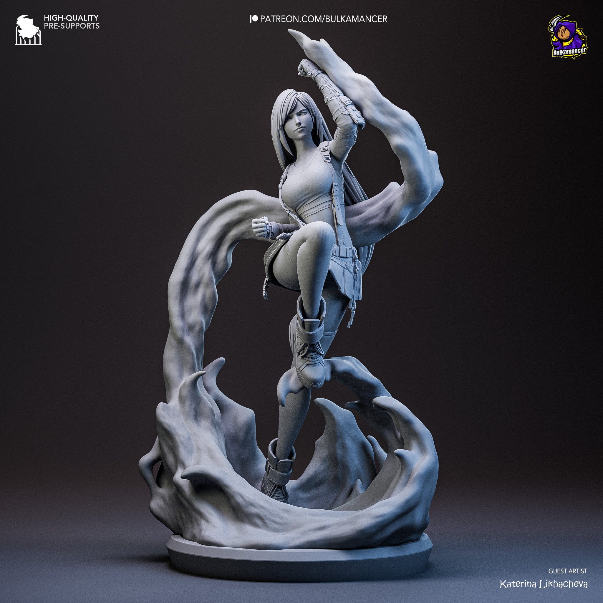 Tifa Lockhart (Final Fantasy) resin figure by Bulkamancer — studio render 10