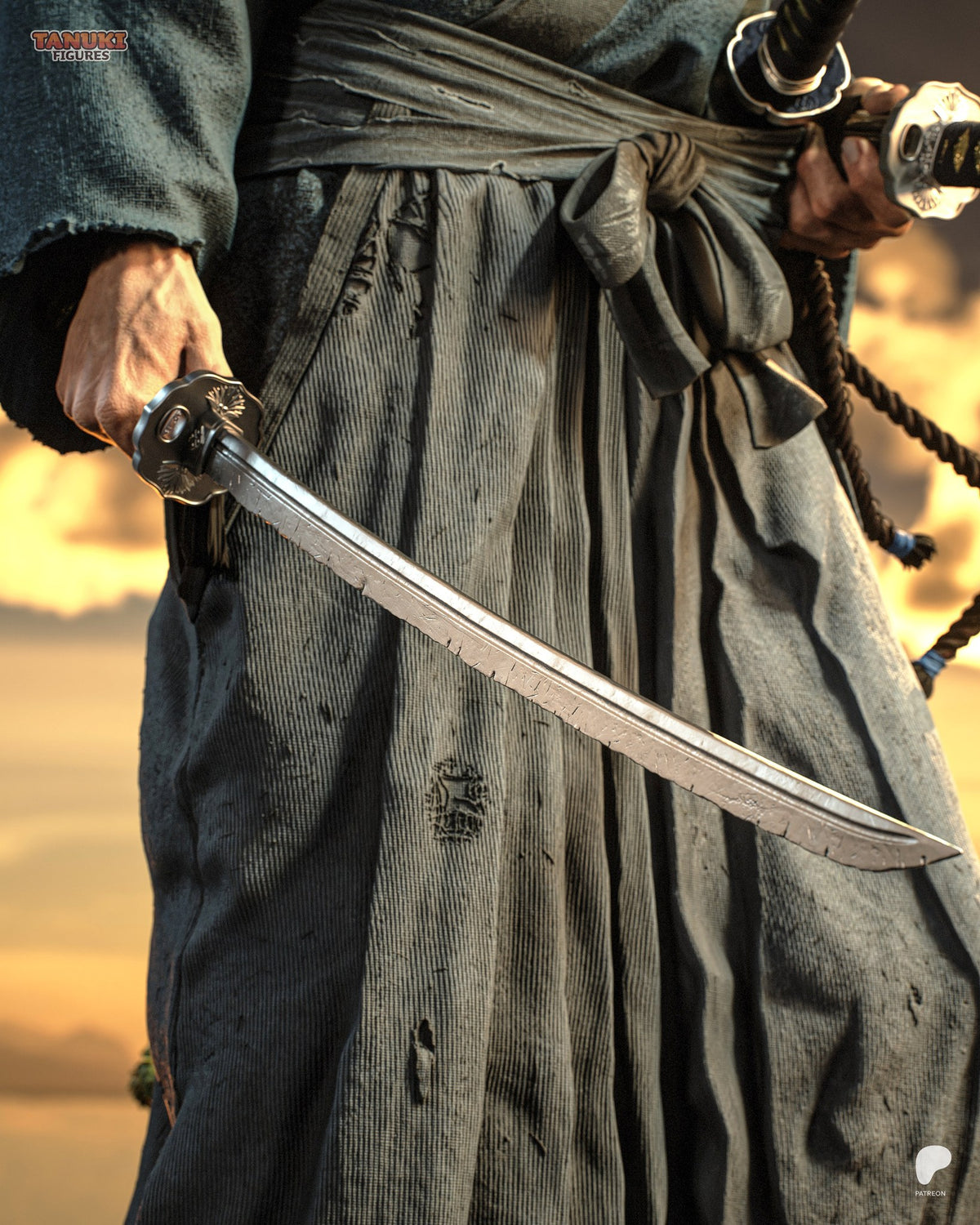 Miyamoto Musashi (Vagabond) resin figure by Tanuki Figures — studio render 8
