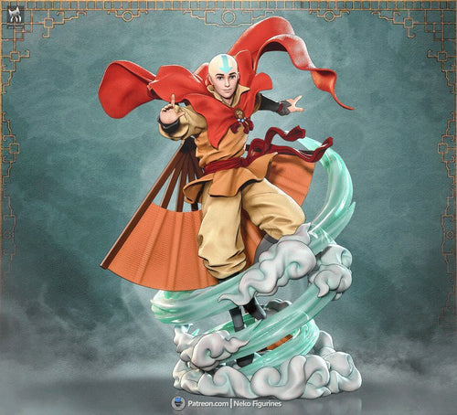Aang (Avatar The Last Airbender) resin figure by Neko Figurines — studio render 2