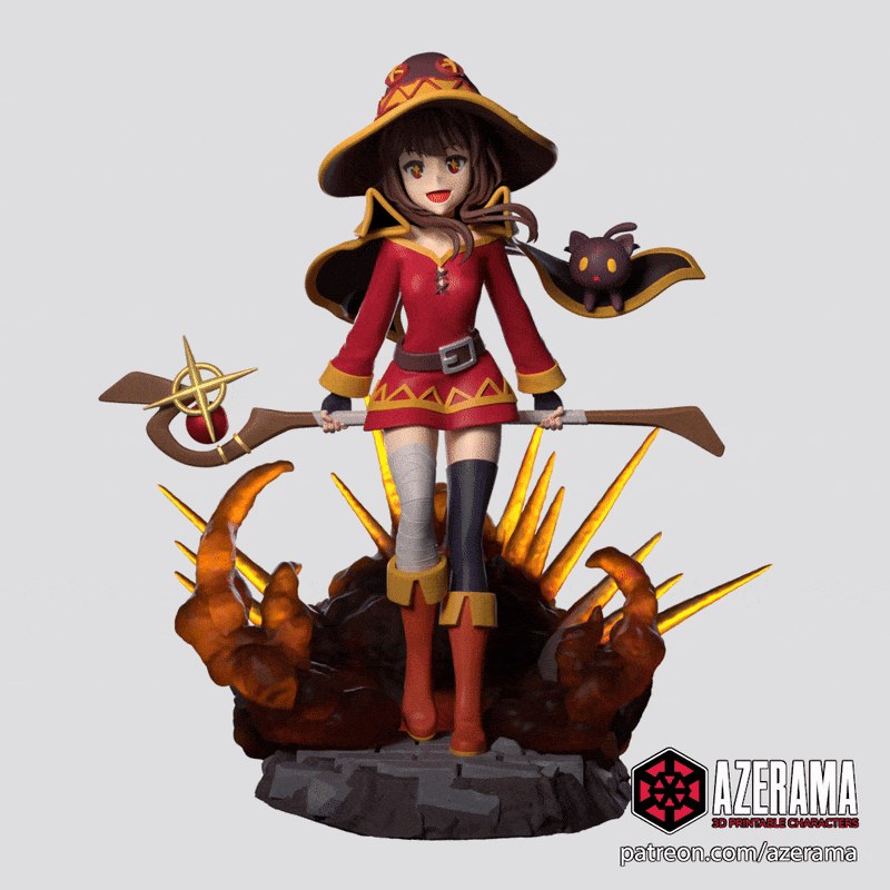 Megumin (KonoSuba) resin figure by Azerama — studio render 1