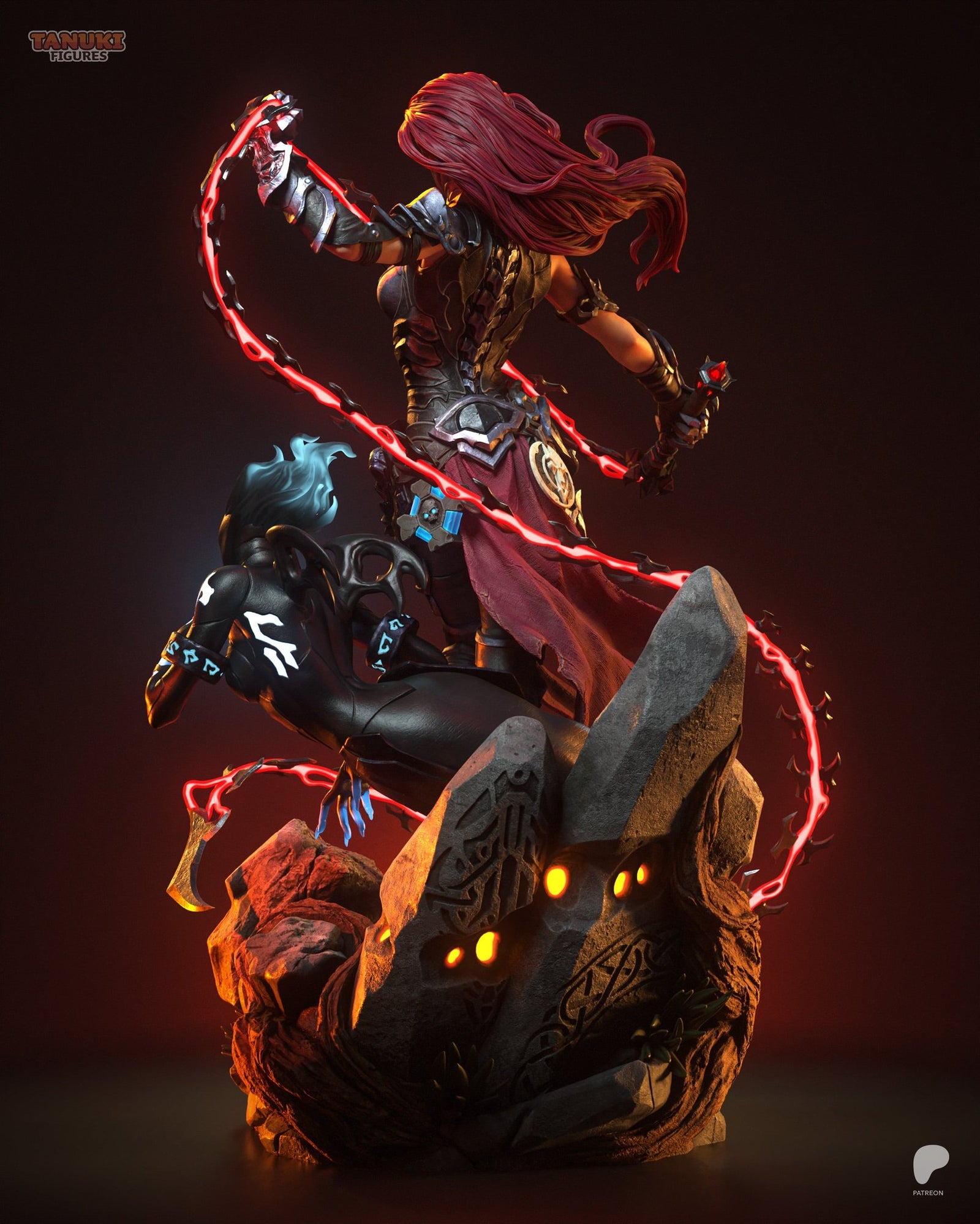 Fury (Darksiders) resin figure by Tanuki Figures — studio render 2
