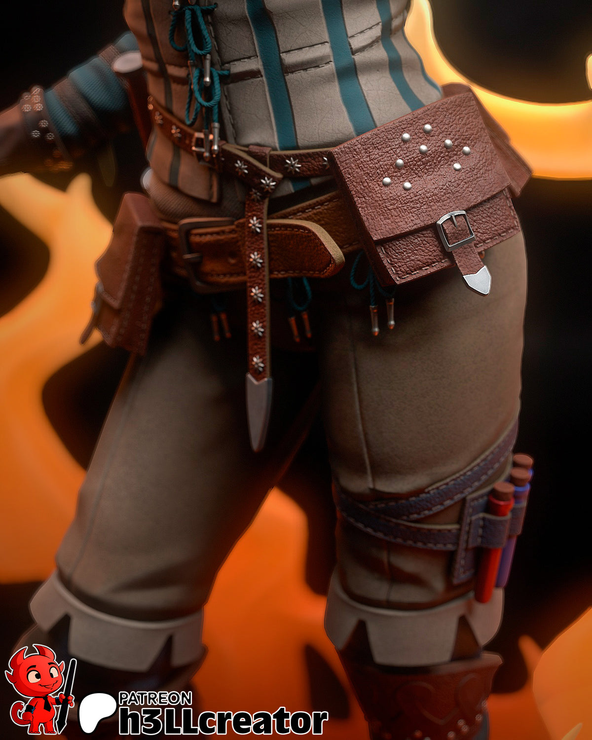 Triss Merigold (The Witcher) resin figure by h3LLcreator — studio render 11