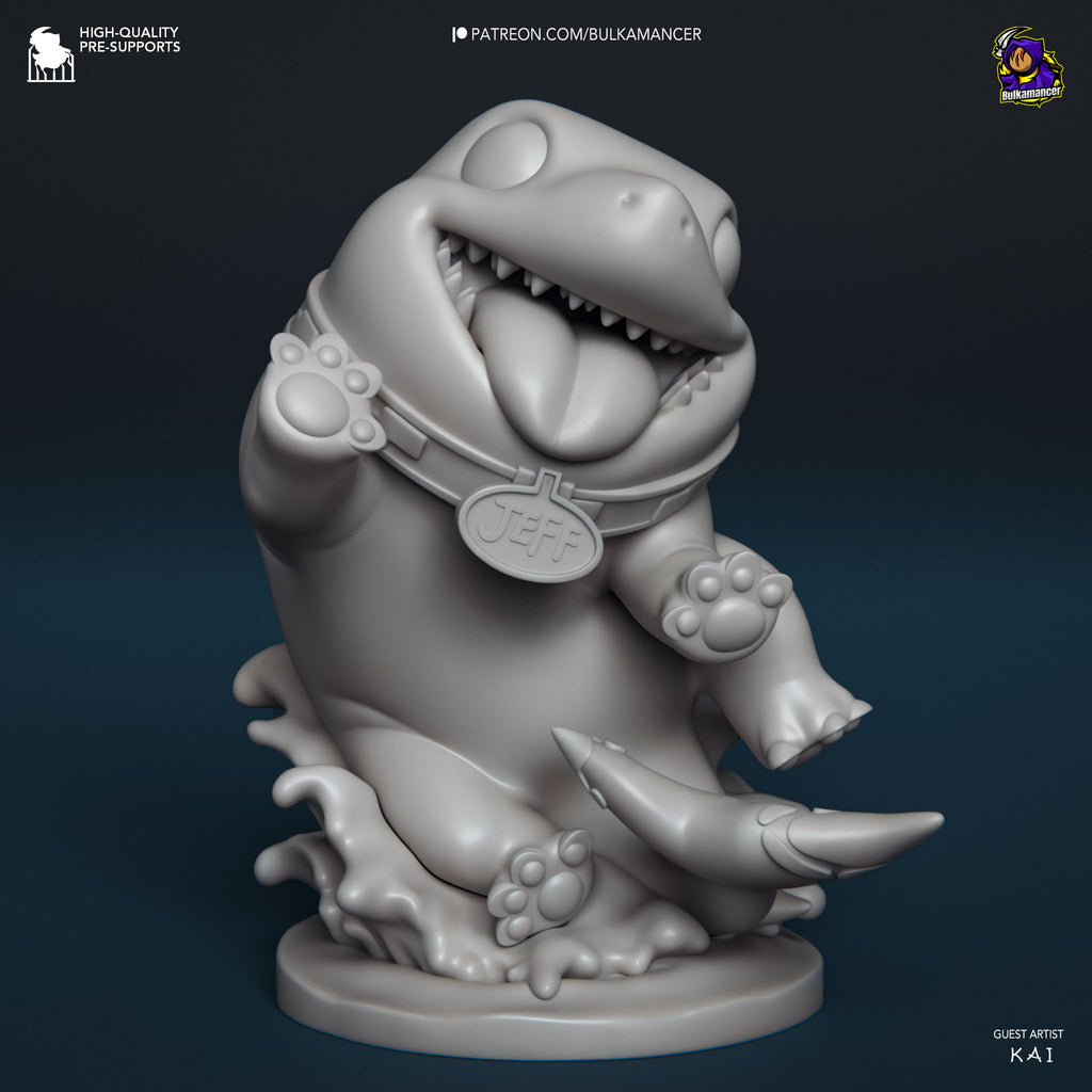Jeff the Land Shark (Marvel) resin figure by Bulkamancer — studio render 3