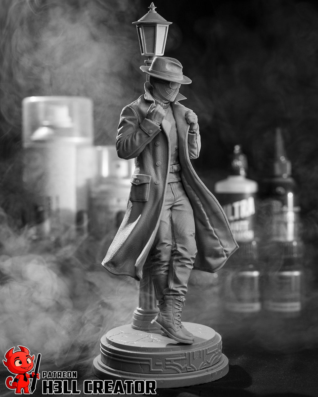 Spider-Man Noir (Marvel) resin figure by h3LLcreator — studio render 12