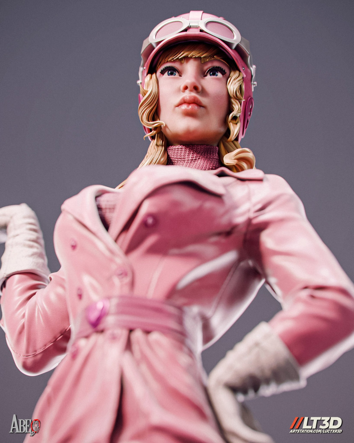 Penelope Pitstop (Wacky Races) resin figure by Abe3D — studio render 11