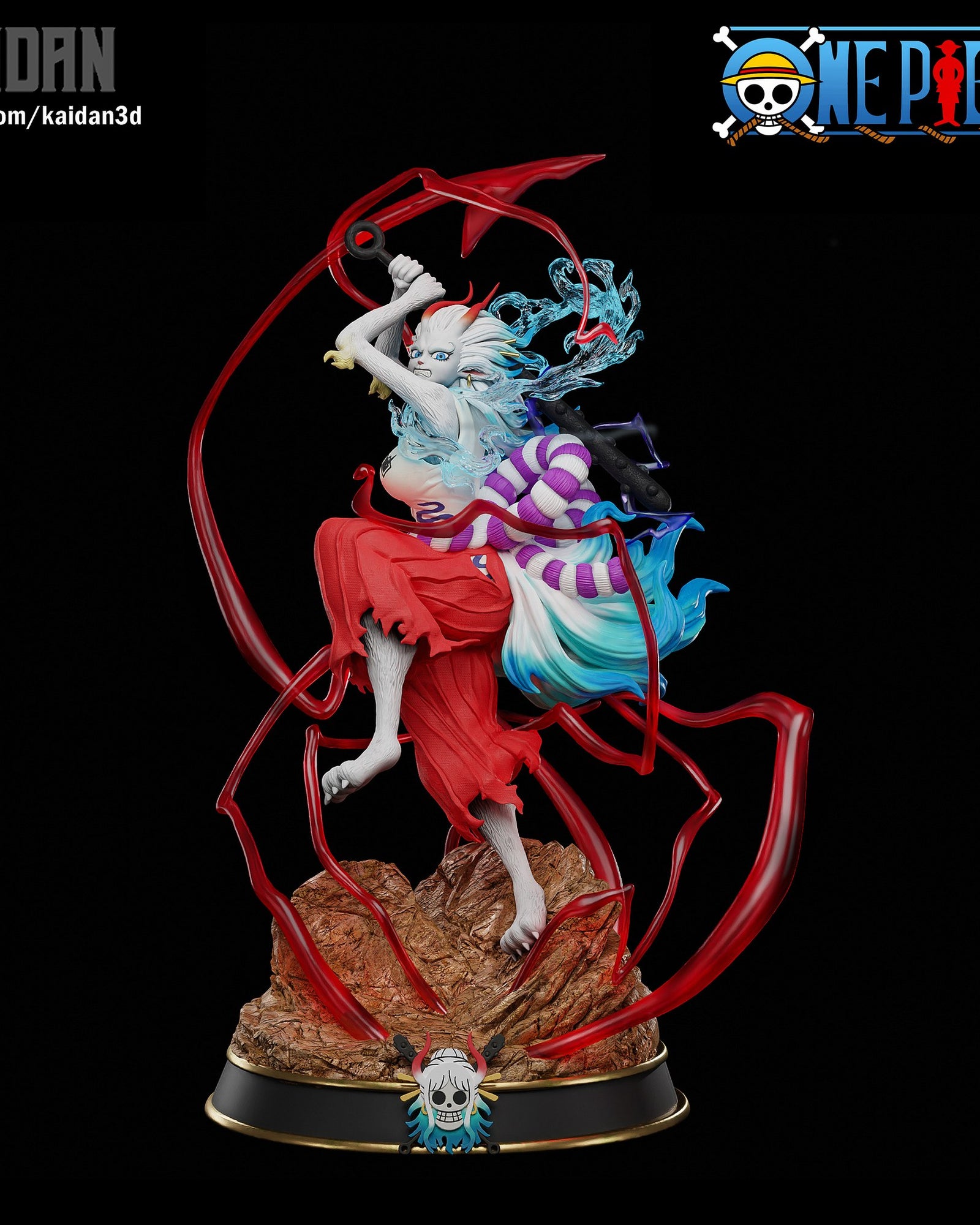 Yamato (One Piece) resin figure by Kaidan 3D — studio render 1
