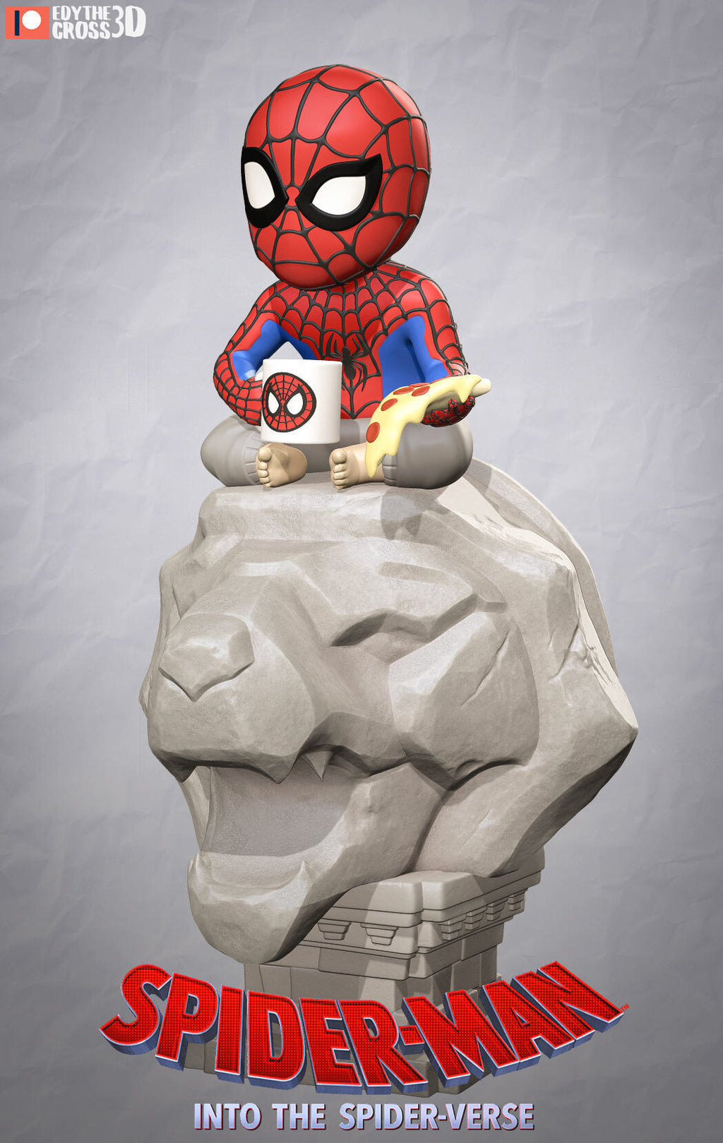 Spider-Man Marvel resin figure by NomNom Figures — studio preview 1