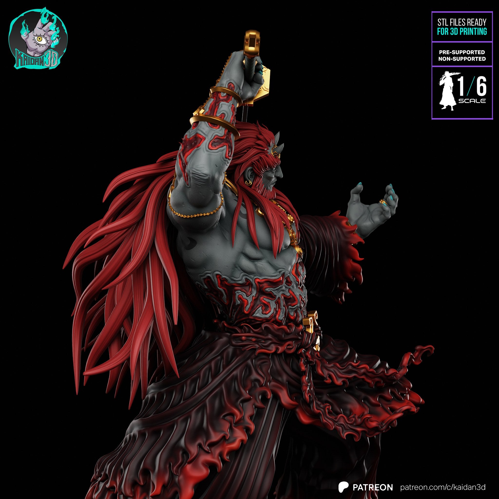 Ganondorf (The Legend of Zelda) resin figure by Kaidan 3D — studio render 4