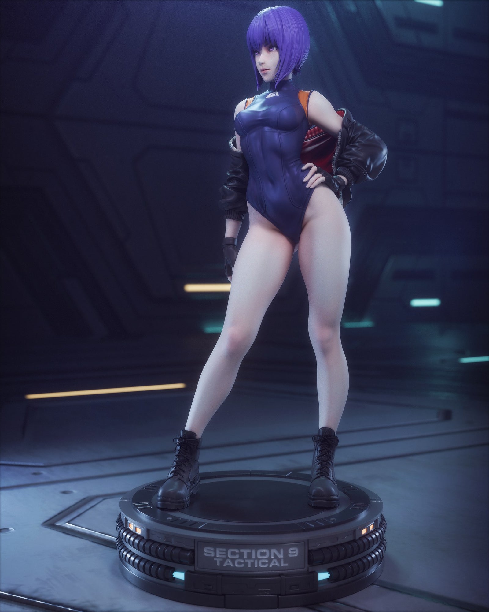 Motoko Kusanagi Ghost in the Shell resin figure by CA 3D Studios — studio preview 2