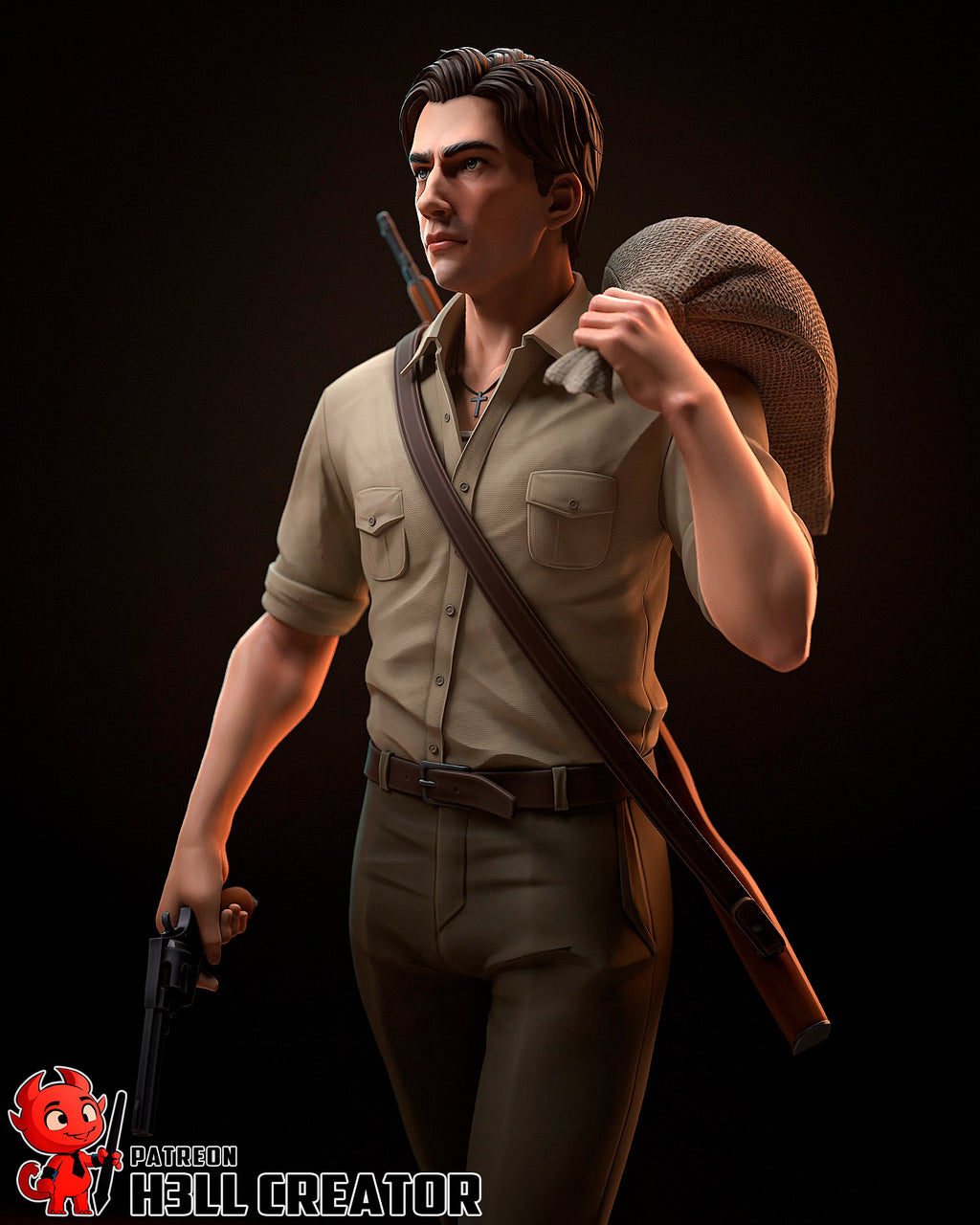 Enzo Favara (Mafia The Old Country) resin figure by h3LLcreator — studio render 4