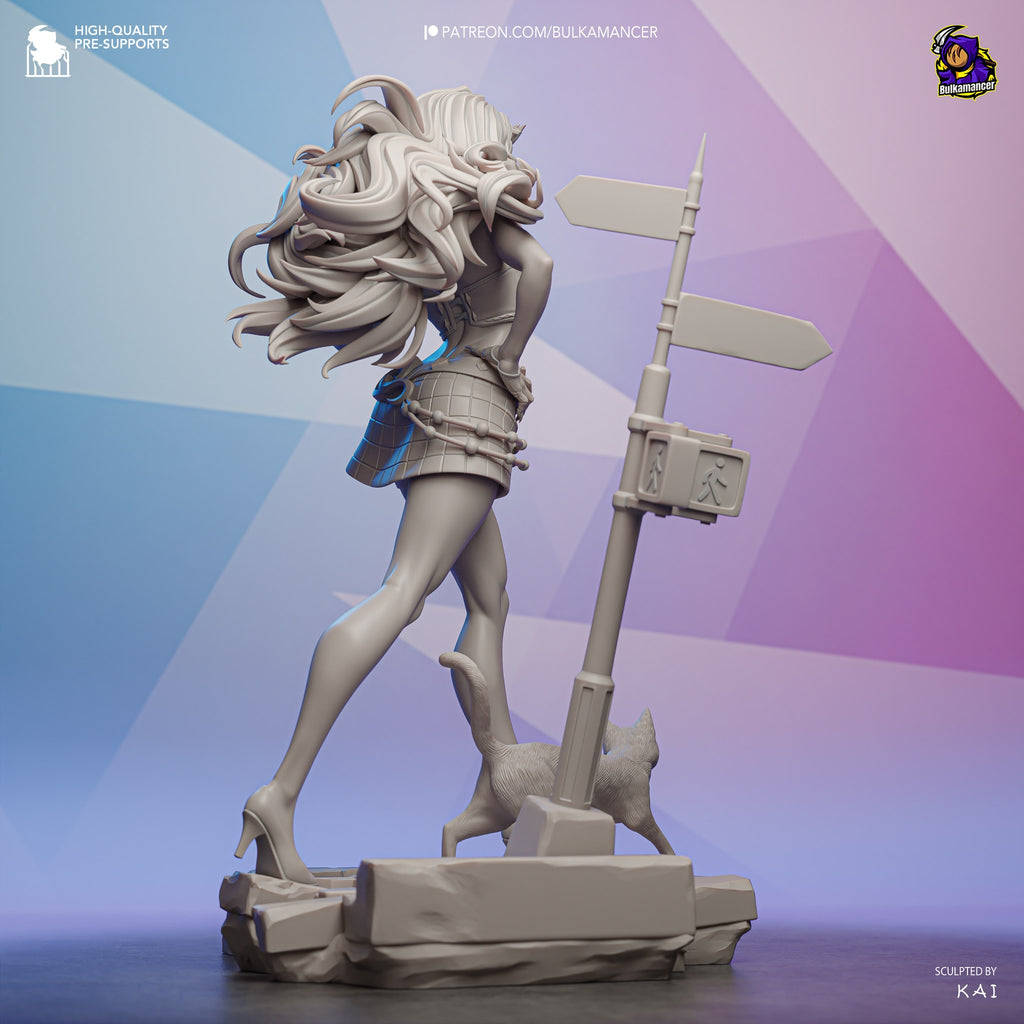 Black Cat (Marvel) resin figure by Bulkamancer — studio render 14