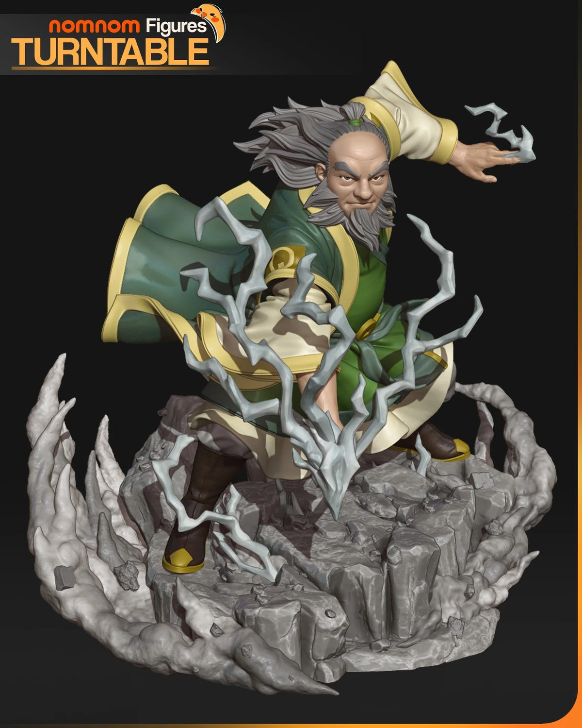 Uncle Iroh Avatar The Last Airbender resin figure by NomNom Figures — studio preview 4