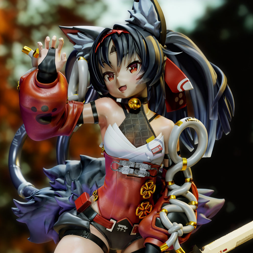Nekomiya Mana (Zenless Zone Zero) resin figure by Tenshi Figures — studio render 6