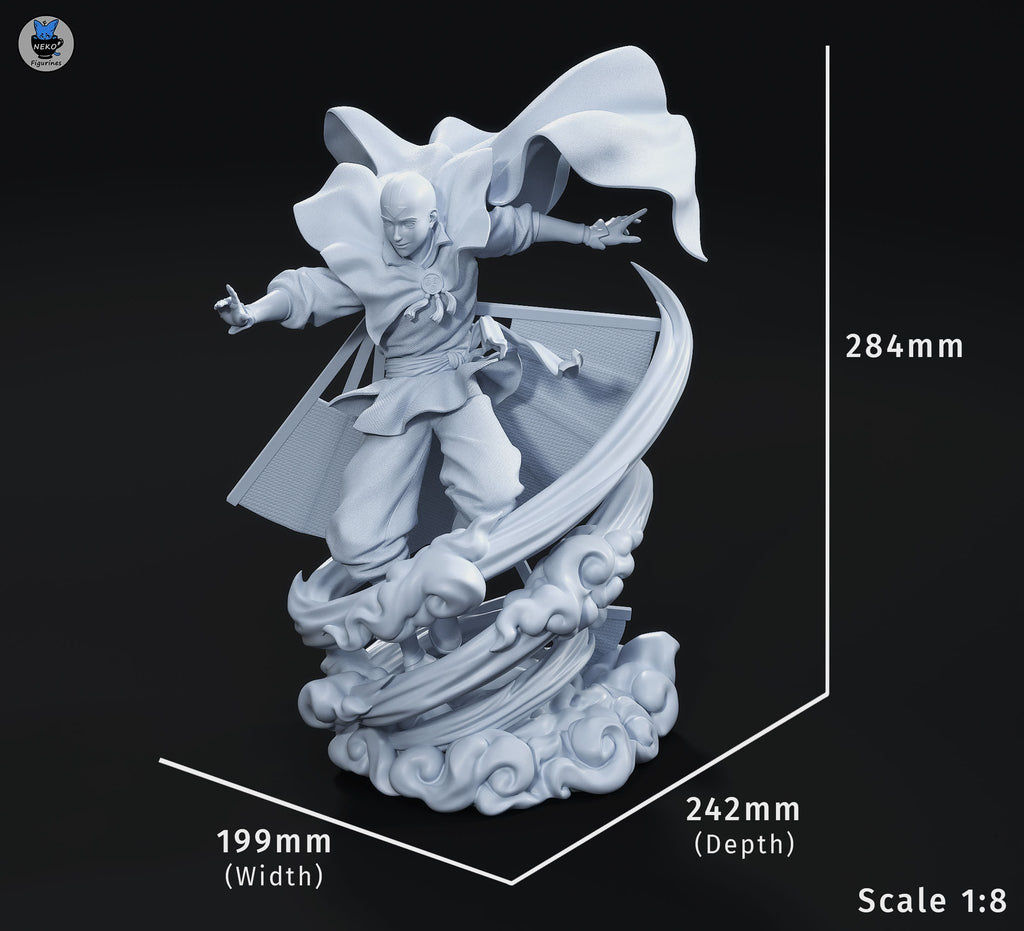 Aang (Avatar The Last Airbender) resin figure by Neko Figurines — studio render 6