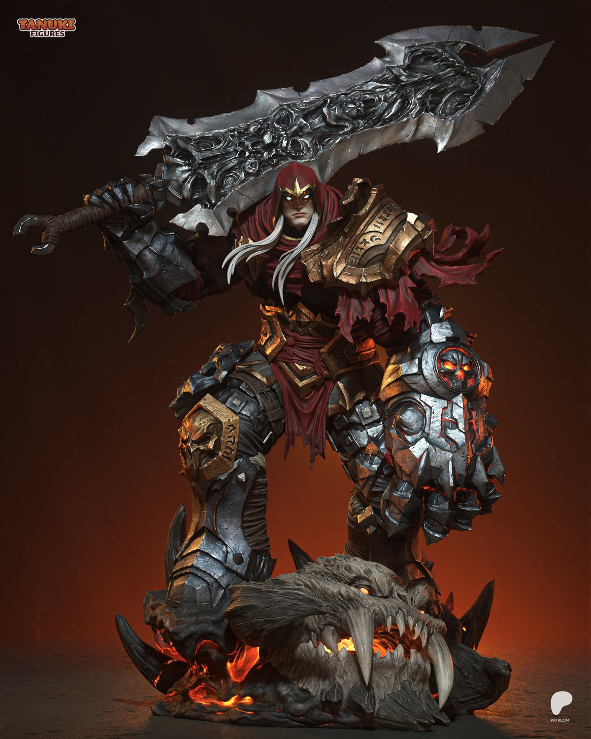 War (Darksiders) resin figure by Tanuki Figures — studio render 2