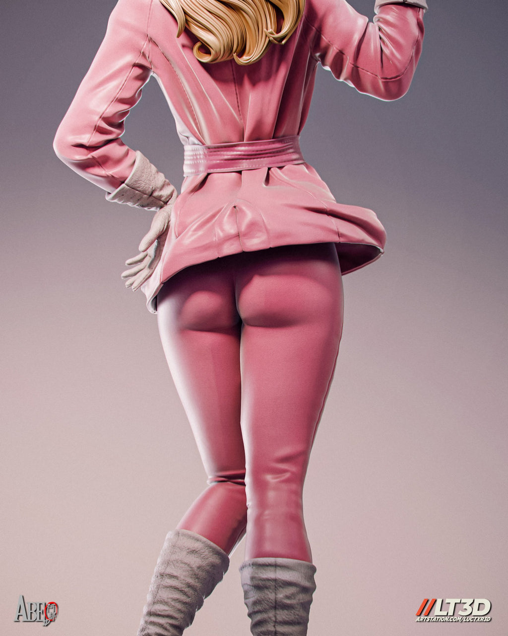 Penelope Pitstop (Wacky Races) resin figure by Abe3D — studio render 18