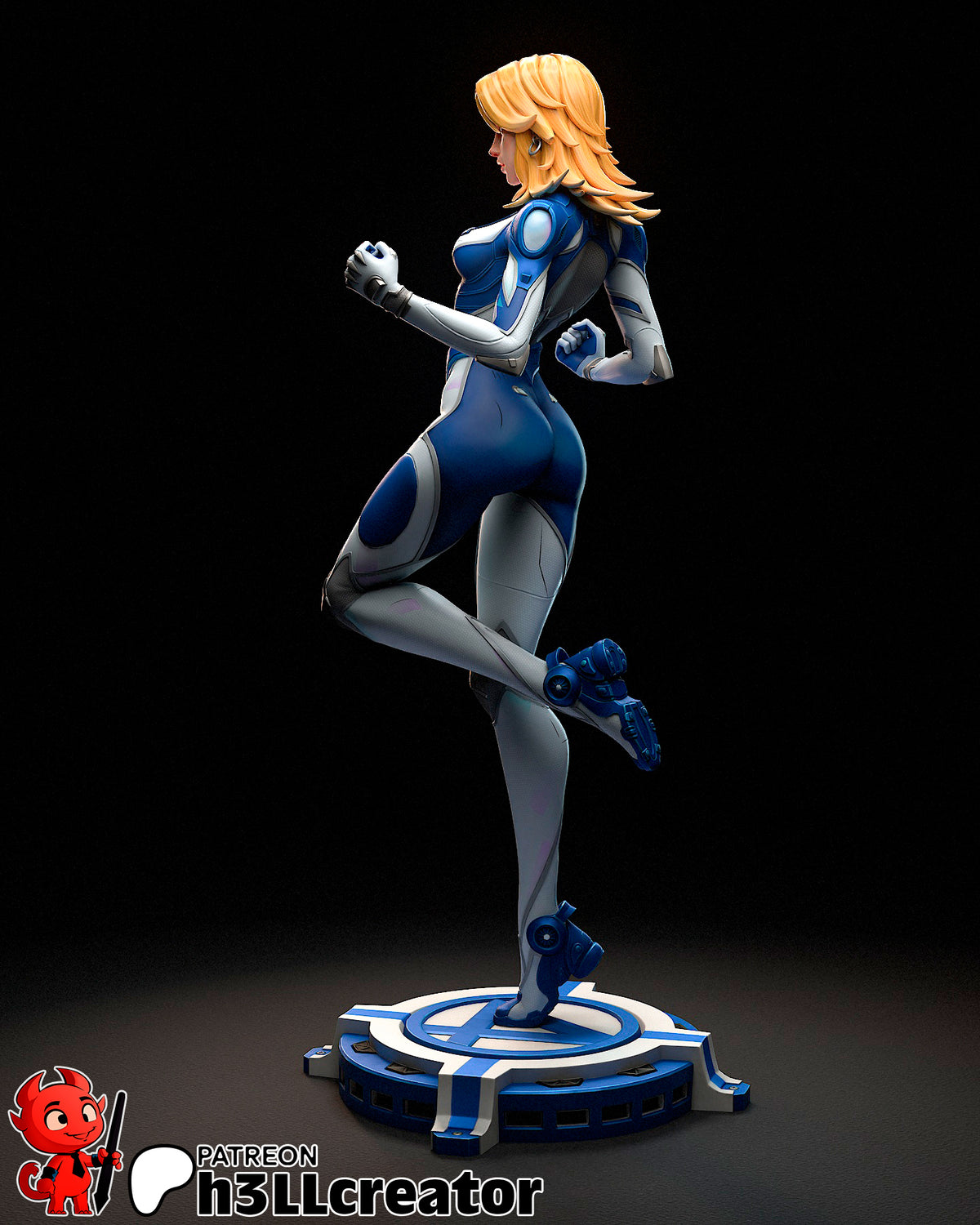 Sue Storm (Marvel) resin figure by h3LLcreator — studio render 6