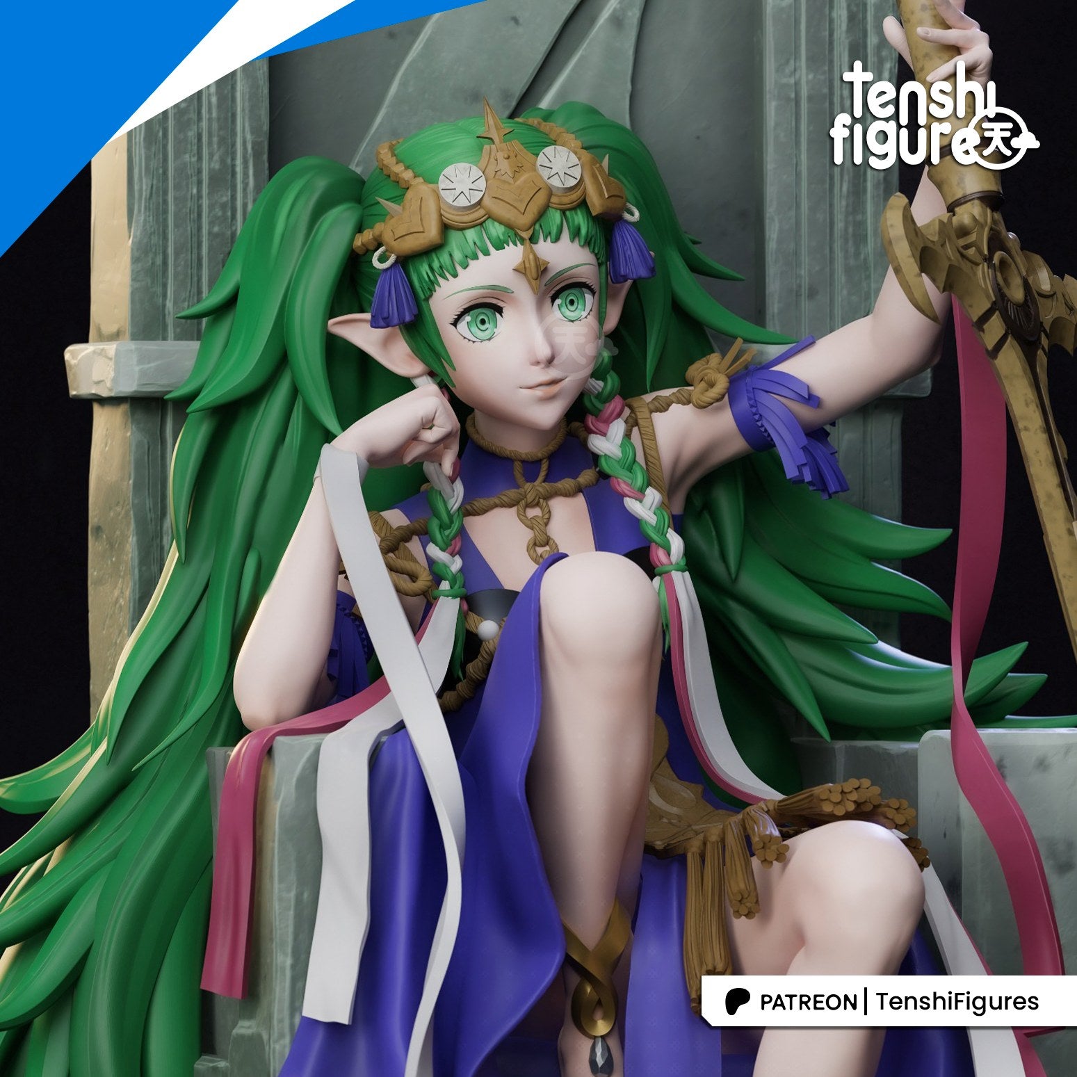 Sothis (Fire Emblem) resin figure by Tenshi Figures — studio render 2
