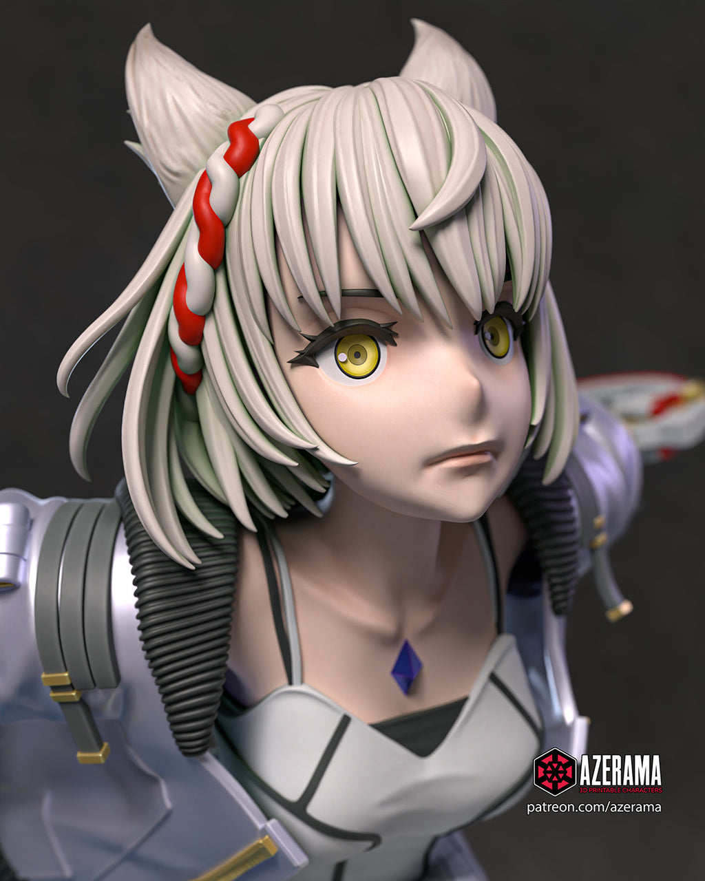 Mio (Xenoblade Chronicles 3) resin figure by Azerama — studio render 2