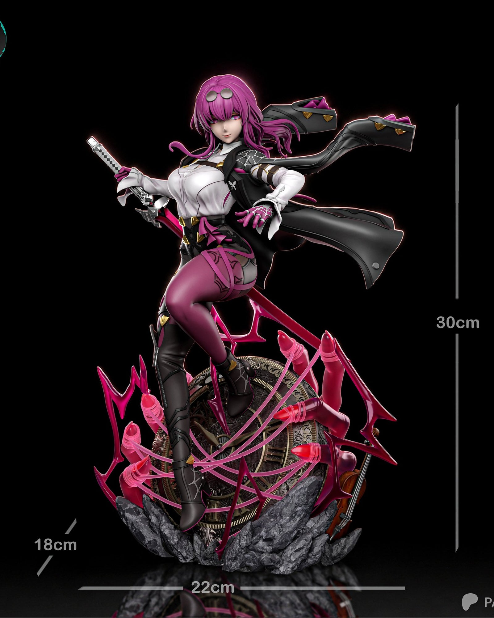 Kafka (Honkai Star Rail) resin figure by Kaidan 3D — studio render 6