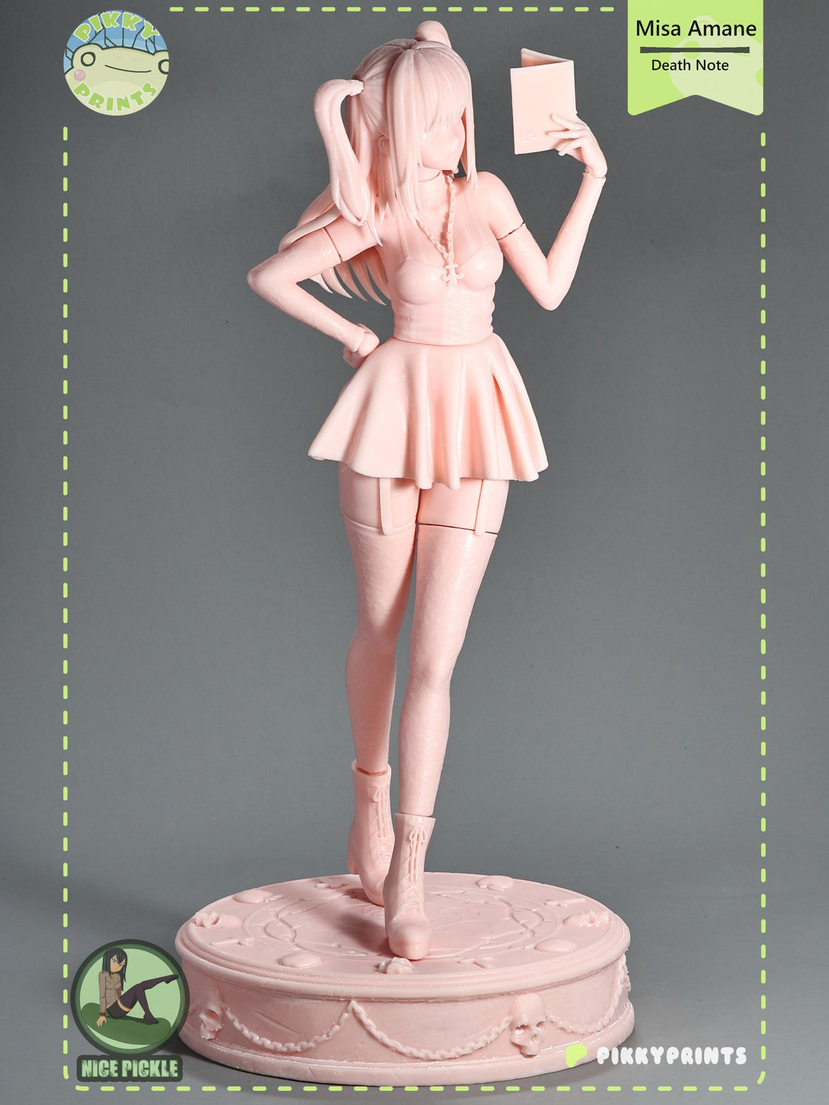 Misa Amane (Death Note) resin figure by PikkyPrints — studio render 11