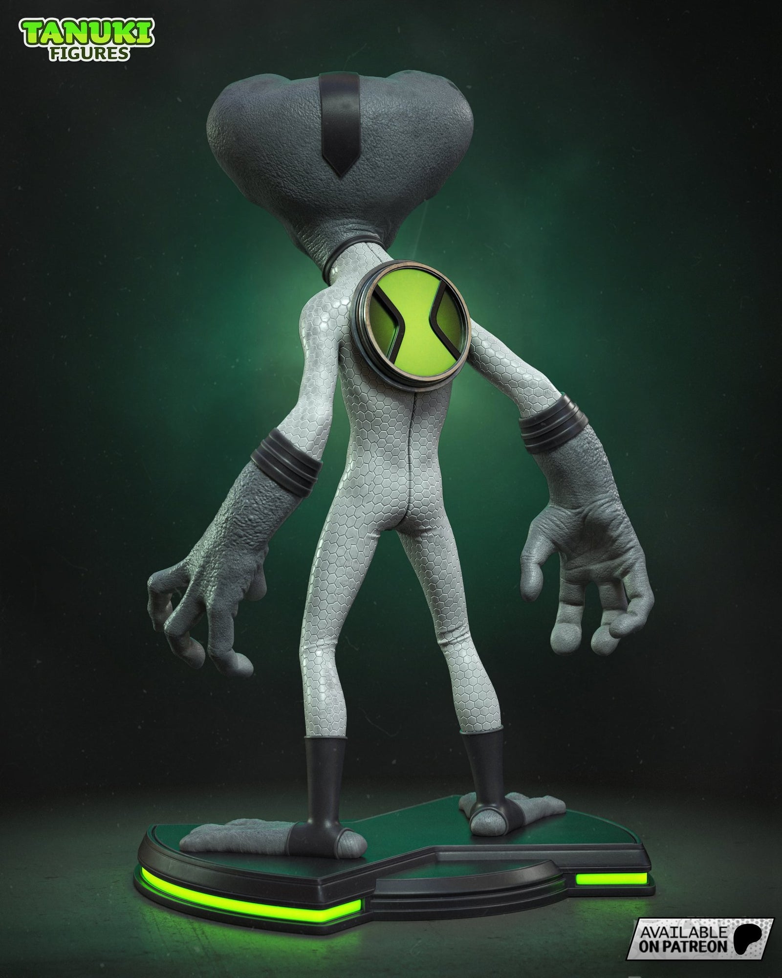 Grey Matter (Ben 10) resin figure by Tanuki Figures — studio render 3