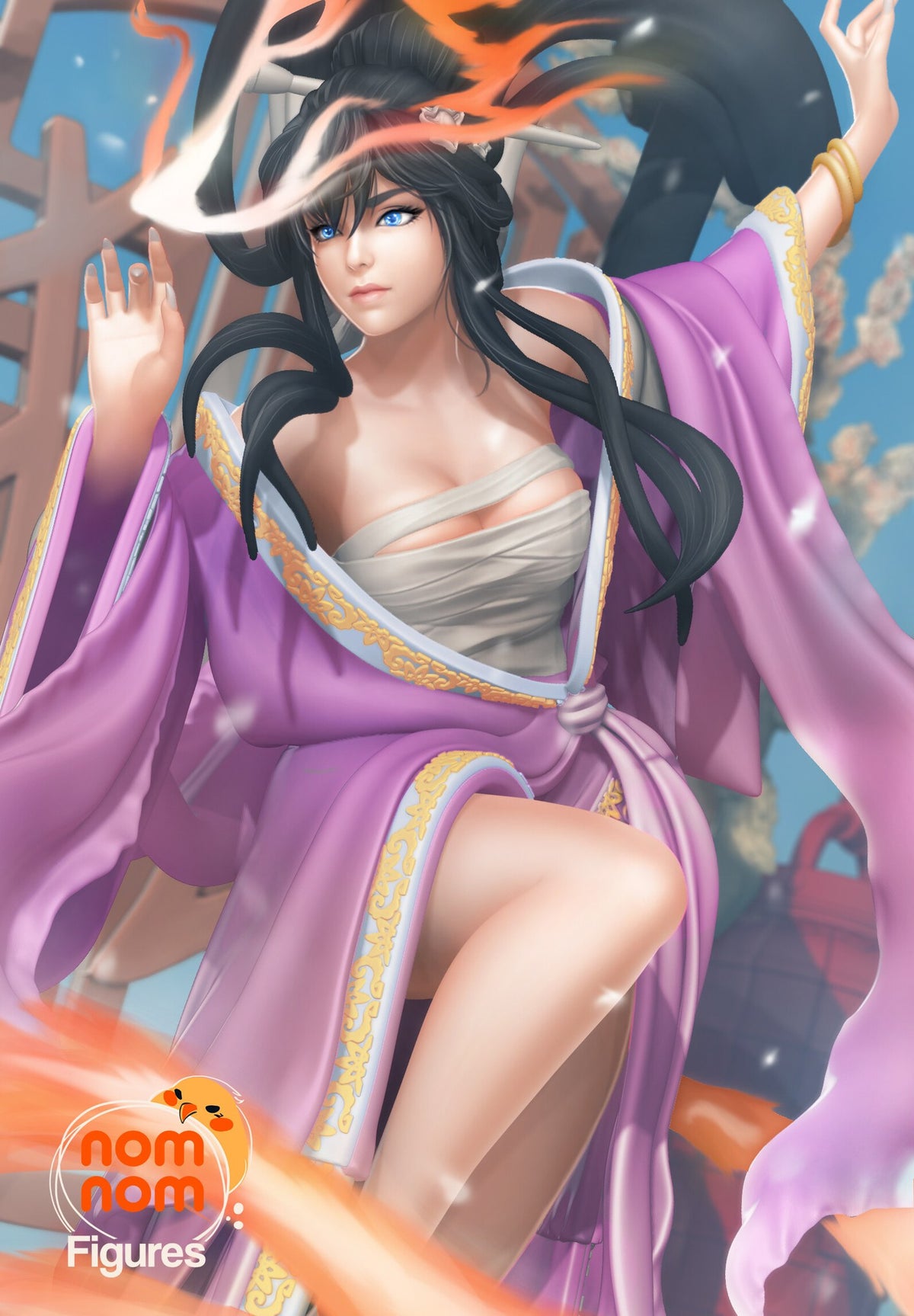 Winter Plum _Original Characters resin figure by NomNom Figures — studio preview 1