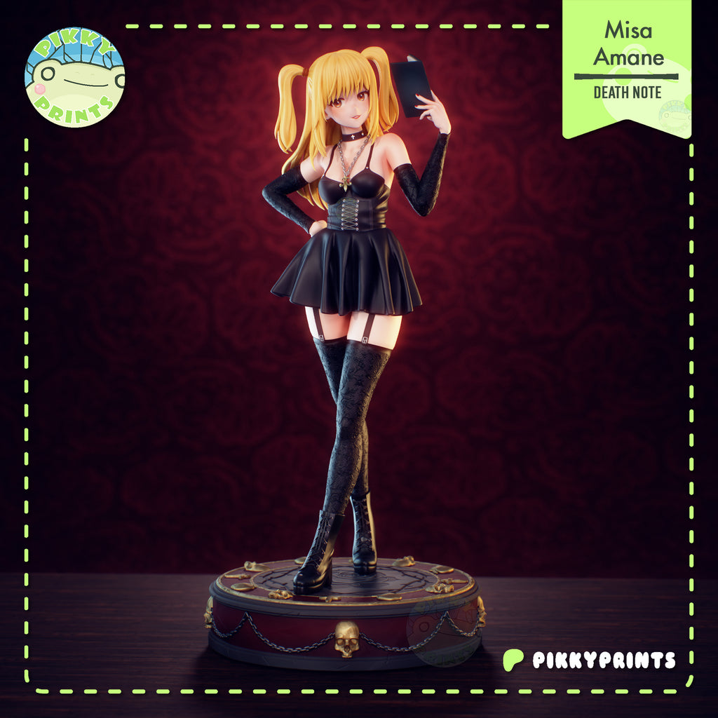 Misa Amane (Death Note) resin figure by PikkyPrints — studio render 2