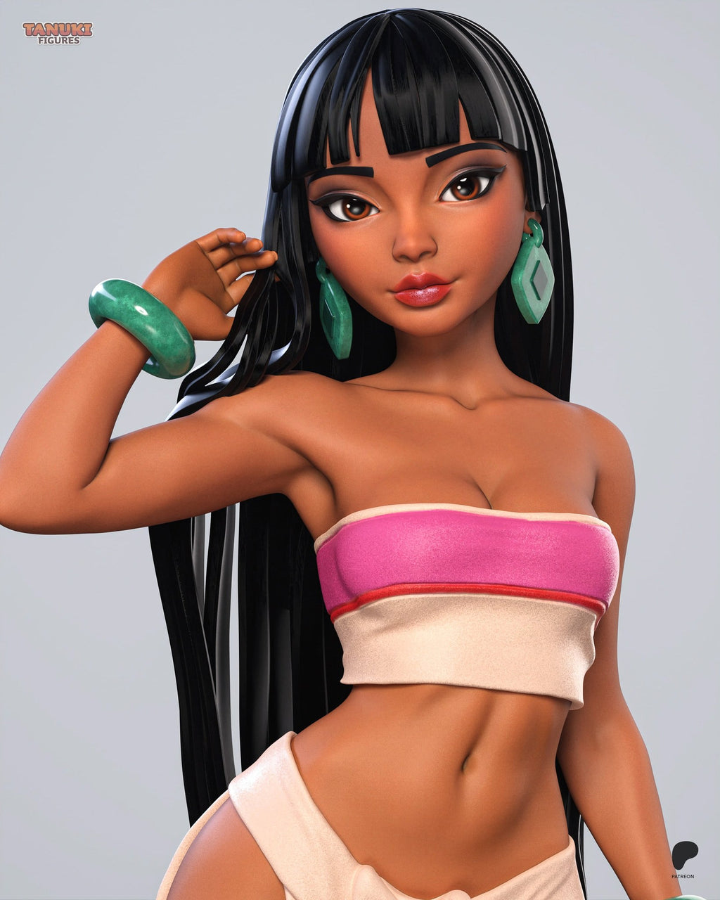 Chel (The Road to El Dorado) resin figure by Tanuki Figures — studio render 5