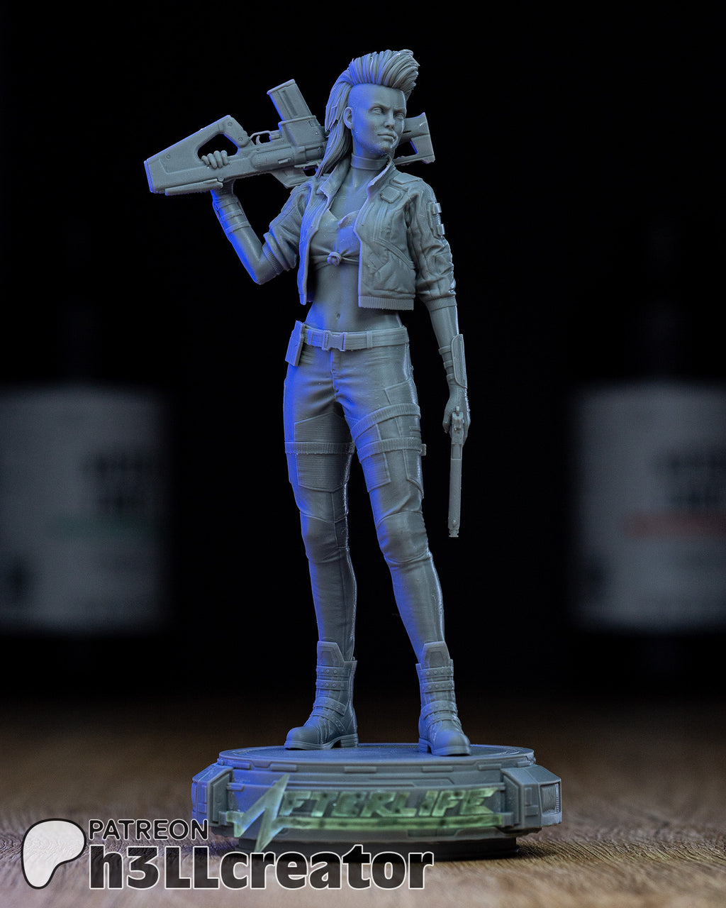 Rogue Amendiares (Cyberpunk 2077) resin figure by h3LLcreator — studio render 8